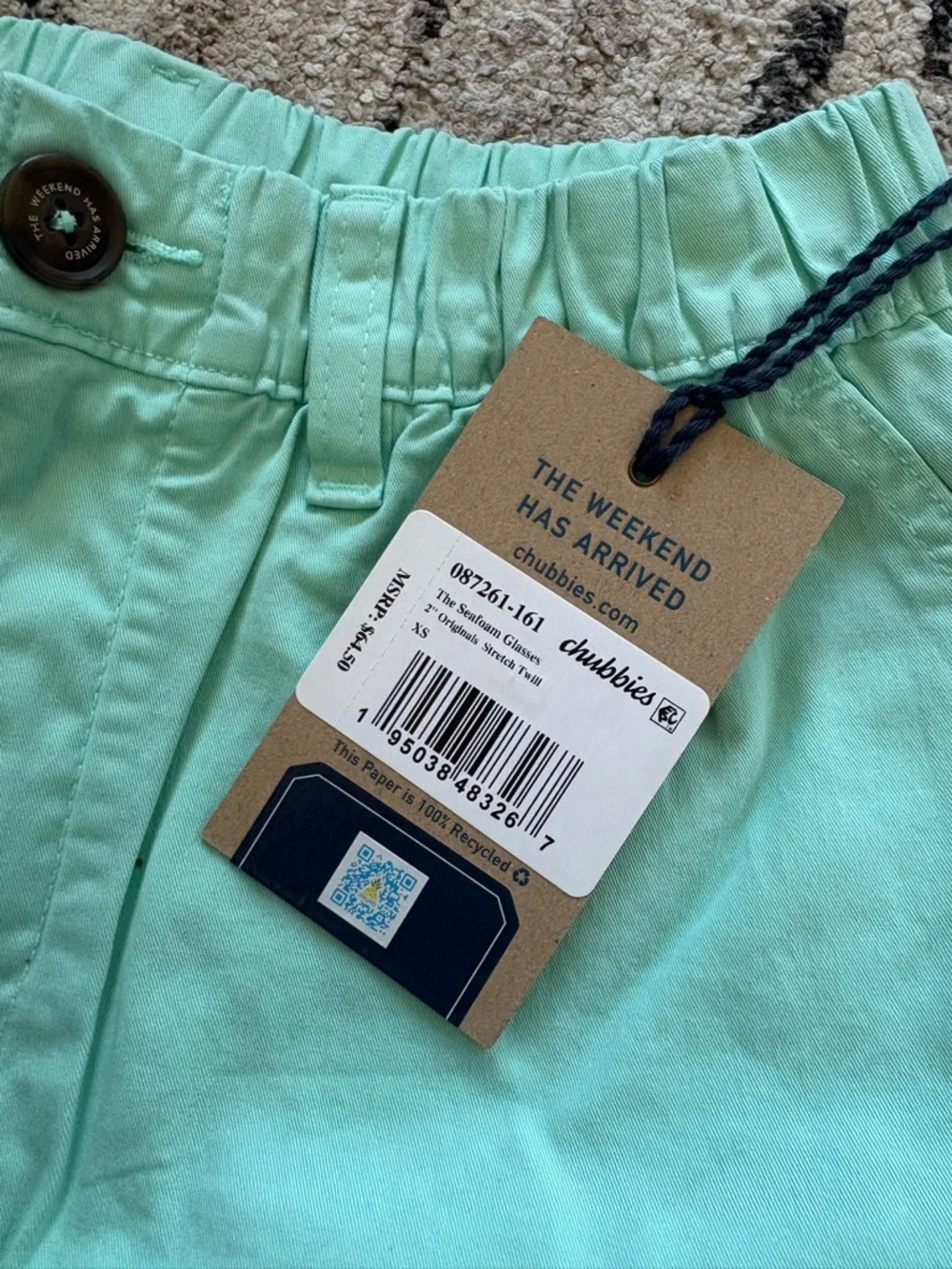 Chubbies SeaFoam Green 2in Shorts - Picture 2 of 6